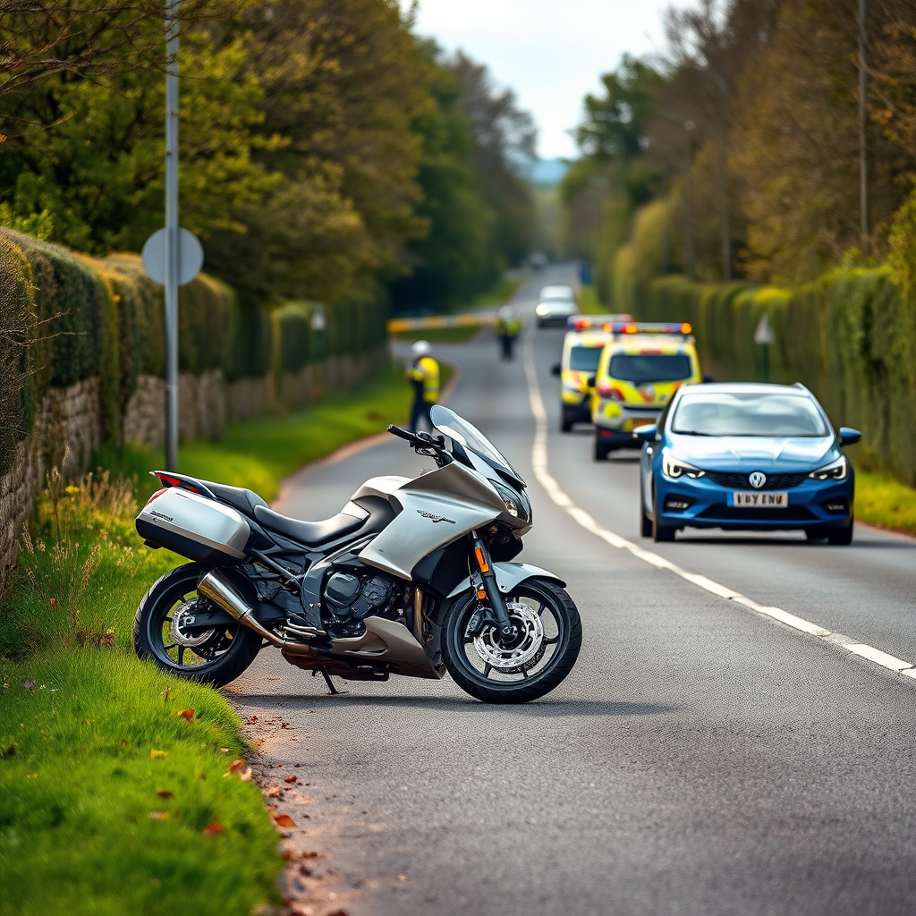 Rider seriously hurt in crash, airlifted to medical facility
